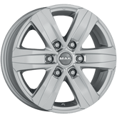 Mak Wheels - STONE6 W - Silver - SILVER - 17" x 7.5", 25 Offset, 6x139.7 (Bolt Pattern), 106.1mm HUB