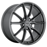 Niche - M239 RAINIER - Gunmetal - MATTE ANTHRACITE - 22" x 10.5", 4 Offset, 5x120 (Bolt Pattern), 74.1mm HUB