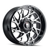 American Truxx - DESTINY - Black - BLACK MACHINED - 22" x 12", -44 Offset, 8x170 (Bolt Pattern), 125.2mm HUB