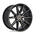 Niche - M219 GEMELLO - Black - GLOSS MACHINED DOUBLE DARK TINT - 20" x 10.5", 40 Offset, 5x114.3 (Bolt Pattern), 72.6mm HUB