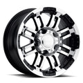 Vision Wheel Off-Road - 375 WARRIOR - Black - Gloss Black Machined Face - 17" x 8.5", 18 Offset, 5x135 (Bolt Pattern), 87.1mm HUB