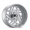 American Truxx - COSMOS - Silver - BRUSHED TEXTURE - 24" x 14", -76 Offset, 8x180 (Bolt Pattern), 124.2mm HUB