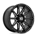 XD Series - XD847 OUTBREAK - Black - GLOSS BLACK MILLED - 20" x 10", 12 Offset, 6x139.7 (Bolt Pattern), 106.1mm HUB