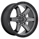 Fuel - D698 KICKER - Gunmetal - MATTE GUN METAL BLACK BEAD RING - 20" x 9", 1 Offset, 5x139.7 (Bolt Pattern), 78.1mm HUB