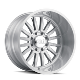 Cali Off-Road - SUMMIT - Silver - BRUSHED CLEAR GLOSS - 20" x 9", 0 Offset, 8x180 (Bolt Pattern), 124.1mm HUB