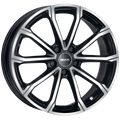 Mak Wheels - DaVinci - Black - BLACK MIRROR - 17" x 7", 43.5 Offset, 5x114.3 (Bolt Pattern), 67.1mm HUB