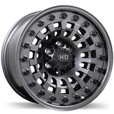 Fast HD - Shred - Gunmetal - Gloss Gunmetal - 17" x 9", 0 Offset, 6x139.7 (Bolt Pattern), 106.1mm HUB