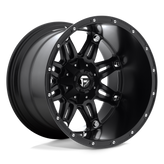 Fuel - D531 HOSTAGE - Black - MATTE BLACK - 20" x 14", -76 Offset, 6x135, 139.7 (Bolt Pattern), 106.1mm HUB