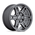 Fuel - D838 SLAYER - Gunmetal - MATTE GUNMETAL - 20" x 9", 1 Offset, 6x135 (Bolt Pattern), 87.1mm HUB