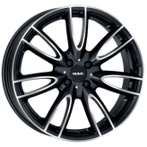 Mak Wheels - JACKIE W - Black - ICE BLACK - 16" x 6.5", 48 Offset, 4x100 (Bolt Pattern), 56.1mm HUB