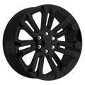 OE Creations - PR205 - Black - GLOSS BLACK - 22" x 9", 24 Offset, 6x139.7 (Bolt Pattern), 78.1mm HUB