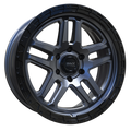 Envy Wheels - FFT-9 - Black - LIQUID METAL / GLOSS BLACK BEADLOCK - 20" x 9", 28 Offset, 6x139.7 (Bolt Pattern), 106.1mm HUB