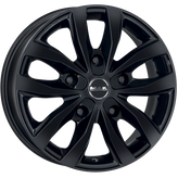 Mak Wheels - LOAD5 - Black - GLOSS BLACK - 15" x 6.5", 55 Offset, 5x118 (Bolt Pattern), 71.1mm HUB