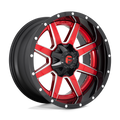 Fuel - D250 MAVERICK - GLOSS RED - 22" x 12", -44 Offset, 8x180 (Bolt Pattern), 124.2mm HUB