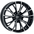 Mak Wheels - MARK - Black - BLACK MIRROR - 18" x 8", 52 Offset, 5x120 (Bolt Pattern), 72.6mm HUB