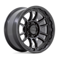 KMC Wheels - KM727 WRATH - Black - SATIN BLACK - 20" x 9", 0 Offset, 6x139.7 (Bolt Pattern), 106.1mm HUB