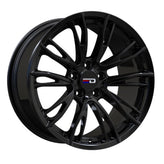 Euro Design - Venice - Black - Gloss Black - 18" x 8", 35 Offset, 5x120 (Bolt Pattern), 74.1mm HUB