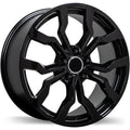 Replika - R152A - Black - Gloss Black - 18" x 8", 35 Offset, 5x112 (Bolt Pattern), 66.5mm HUB