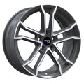 Euro Design - Monaco - Gunmetal - Gunmetal Polished - 20" x 8.5", 35 Offset, 5x112 (Bolt Pattern), 66.5mm HUB