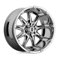 XD Series - XD779 BADLANDS - Chrome - CHROME - 20" x 9", -12 Offset, 6x139.7 (Bolt Pattern), 106.1mm HUB