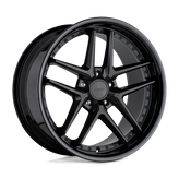 TSW Wheels - PREMIO - Black - MATTE BLACK WITH GLOSS BLACK LIP - 19" x 9.5", 20 Offset, 5x120 (Bolt Pattern), 76.1mm HUB