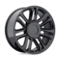 OE Creations - PR132 - Black - GLOSS BLACK - 22" x 9", 31 Offset, 6x139.7 (Bolt Pattern), 78.1mm HUB