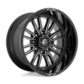 Fuel - D761 CLASH - Black - GLOSS BLACK MILLED - 22" x 12", -44 Offset, 8x165.1 (Bolt Pattern), 125.1mm HUB