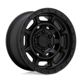 Black Rhino - CONVOY - Black - MATTE BLACK - 17" x 8.5", -18 Offset, 5x127 (Bolt Pattern), 71.5mm HUB