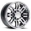 Vision Wheel Off-Road - 375 WARRIOR - Chrome - Chrome - 18" x 8.5", 18 Offset, 8x165.1 (Bolt Pattern), 125.2mm HUB