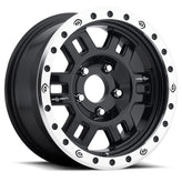 Vision Wheel Off-Road - 398 MANX COMPETITION - Black - Gloss Black Machined Lip - 16" x 7", 0 Offset, 5x120.65 (Bolt Pattern), 83.3mm HUB