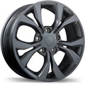 Replika - R197 - Gunmetal - Gloss Gunmetal - 17" x 6.5", 40 Offset, 5x127 (Bolt Pattern), 71.5mm HUB