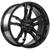 ART - Replica 165 - Black - Gloss Black - 18" x 8", 35 Offset, 5x120 (Bolt Pattern), 72.6mm HUB