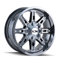 Ion Alloy - 184 - Chrome - CHROME - 20" x 9", 0 Offset, 8x165.1, 170 (Bolt Pattern), 130.8mm HUB