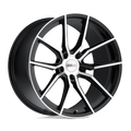 Cray Wheels - SPIDER - Black - GLOSS BLACK WITH MIRROR CUT FACE - 19" x 9", 50 Offset, 5x120.65 (Bolt Pattern), 70.3mm HUB