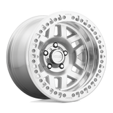 KMC Wheels - KM229 MACHETE CRAWL BEADLOCK - Silver - MACHINED - 17" x 9", -38 Offset, 5x139.7 (Bolt Pattern), 108mm HUB