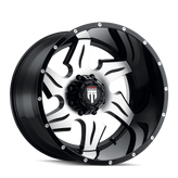 American Truxx - NINJA - Black - BLACK/MACHINED - 22" x 14", -76 Offset, 6x135 (Bolt Pattern), 87.1mm HUB