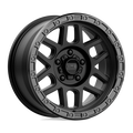 KMC Wheels - KM544 MESA - Black - SATIN BLACK WITH GLOSS BLACK LIP - 20" x 9", 0 Offset, 6x135 (Bolt Pattern), 87.1mm HUB