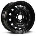 RTX Wheels - Steel Wheel - Black - Black - 14" x 6", 38 Offset, 4x100 (Bolt Pattern), 58.1mm HUB