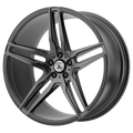 Asanti Black - ABL-12 ORION - Gunmetal - MATTE GRAPHITE - 22" x 9", 15 Offset, 5x115 (Bolt Pattern), 72.56mm HUB