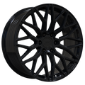 Envy Wheels - FF2GB - Black - GLOSS BLACK - 22" x 9.5", 25 Offset, 6x135 (Bolt Pattern), 87.1mm HUB