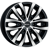 Mak Wheels - LOAD 6 - Black - ICE BLACK - 16" x 6.5", 38 Offset, 6x139.7 (Bolt Pattern), 67.1mm HUB