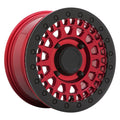 Black Rhino Powersports - PARKER UTV BEADLOCK - CANDY RED WITH BLACK BEAD RING - 15" x 7", 36 Offset, 4x137 (Bolt Pattern), 106.1mm HUB