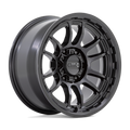 KMC Wheels - KM727 WRATH - Black - SATIN BLACK - 17" x 8.5", -10 Offset, 6x139.7 (Bolt Pattern), 106.1mm HUB