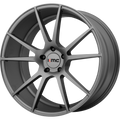 KMC Wheels - KM709 FLUX - Gunmetal - Charcoal - 20" x 8.5", 25 Offset, 5x120 (Bolt Pattern), 74.1mm HUB