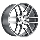 Mandrus - OTTO - Gunmetal - GUNMETAL W/ MIRROR CUT FACE - 19" x 9.5", 35 Offset, 5x112 (Bolt Pattern), 66.56mm HUB