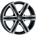 Mak Wheels - KING6 - Black - ICE BLACK - 18" x 8", 50 Offset, 6x139.7 (Bolt Pattern), 93.1mm HUB