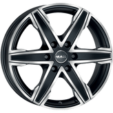 Mak Wheels - KING6 - Black - ICE BLACK - 18" x 8", 50 Offset, 6x139.7 (Bolt Pattern), 93.1mm HUB