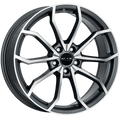 Mak Wheels - LOWE-FF - Gunmetal - GUN MET-MIRROR FACE - 18" x 7.5", 51 Offset, 5x112 (Bolt Pattern), 57.1mm HUB