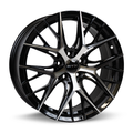 RTX Wheels - Valkyrie - Black - Gloss Black Machined - 20" x 8.5", 38 Offset, 5x114.3 (Bolt Pattern), 73.1mm HUB