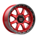 KMC Wheels - KM548 CHASE - CANDY RED WITH BLACK LIP - 20" x 9", 18 Offset, 6x139.7 (Bolt Pattern), 106.1mm HUB